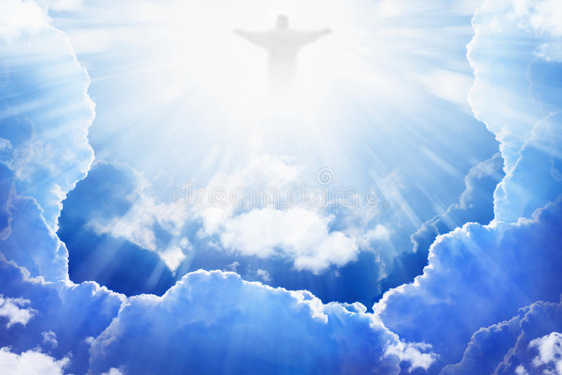 jesus-christ-heaven-blue-sky-clouds-bright-light-resurrection-easter-44019071